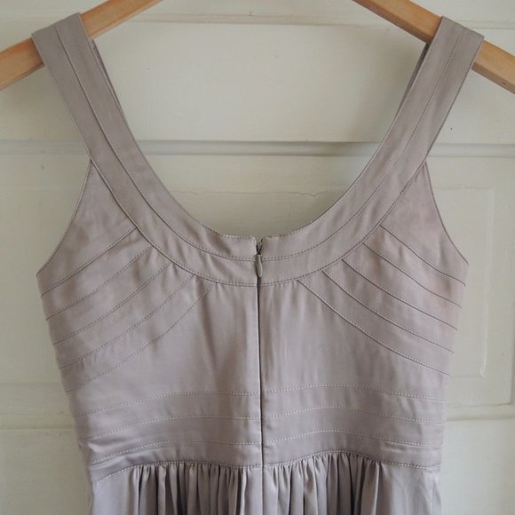 BCBGeneration Silver Gray Cocktail Party Dress Stitched Bodice 2 - Picture 7 of 10